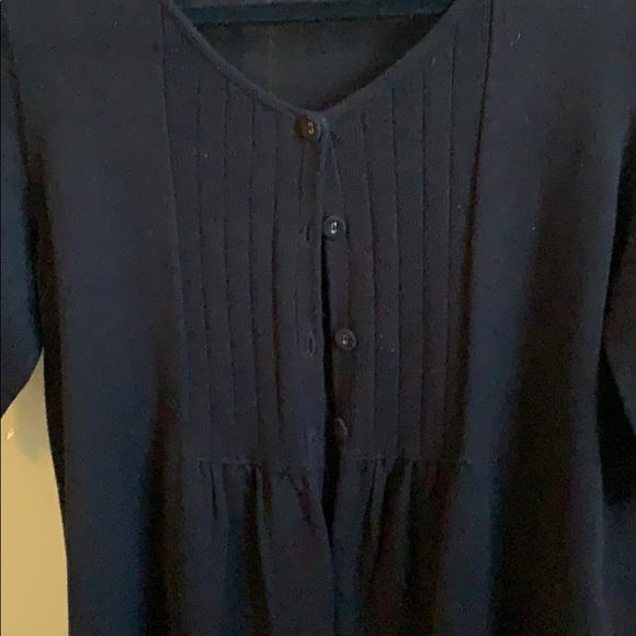 Daisy Fuentes black button up sweater - Picture 3 of 4